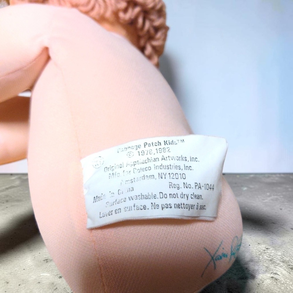 VTG 1982 Cabbage Patch Kids Doll Coleco Xavier Roberts Signature Yarn Hair 16" - Picture 6 of 12